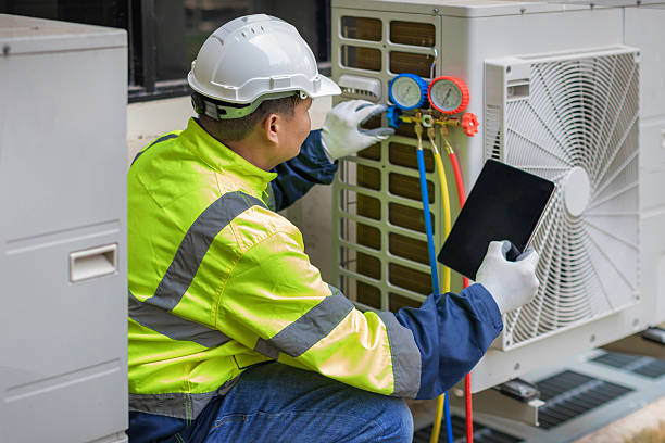 Professional Hvac Installation technician working in Montgomery, IN